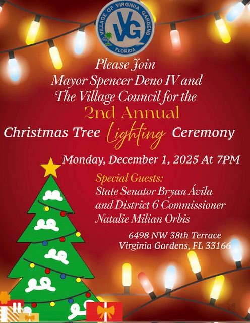 2025 Christmas Tree Lighting Flyer