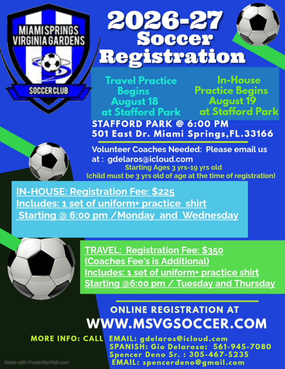 SOCCER BEGINS 2026-27