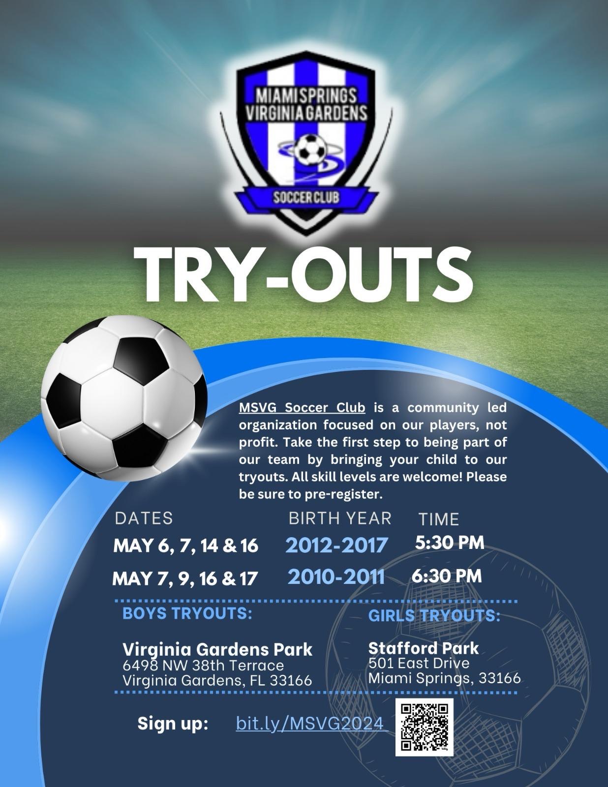 soocer try outs 2024-